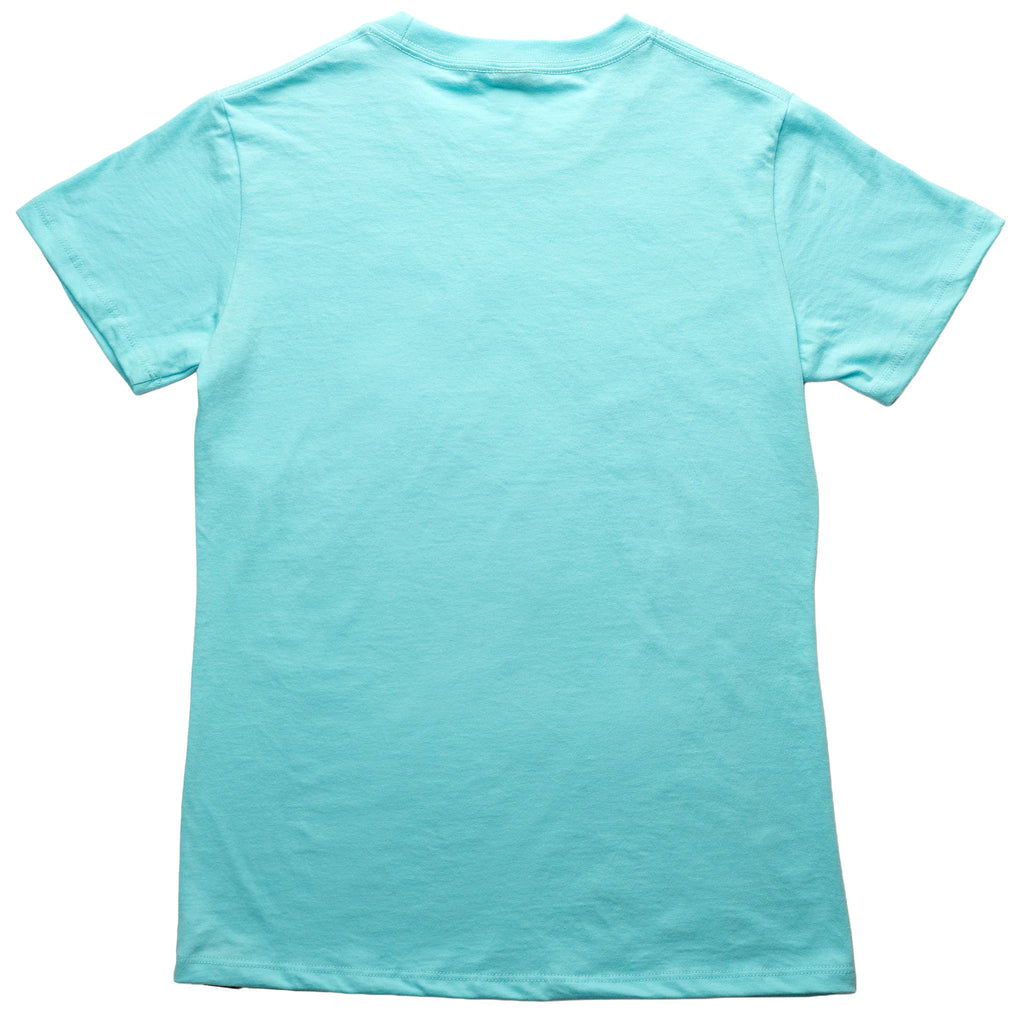Muskoka Bear Wear – Ladies T-Shirt (Organic Cotton) in Aqua