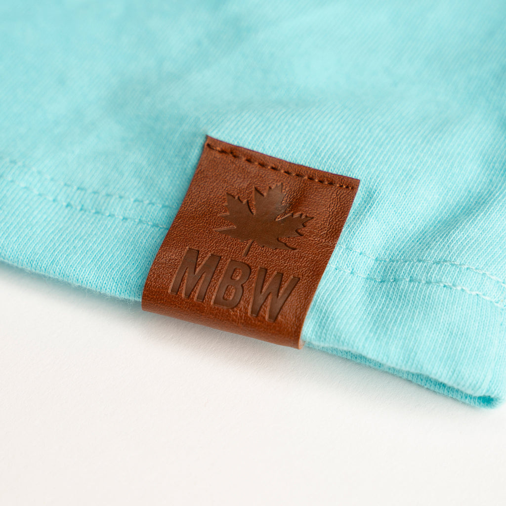 Muskoka Bear Wear – Ladies T-Shirt (Organic Cotton) in Aqua