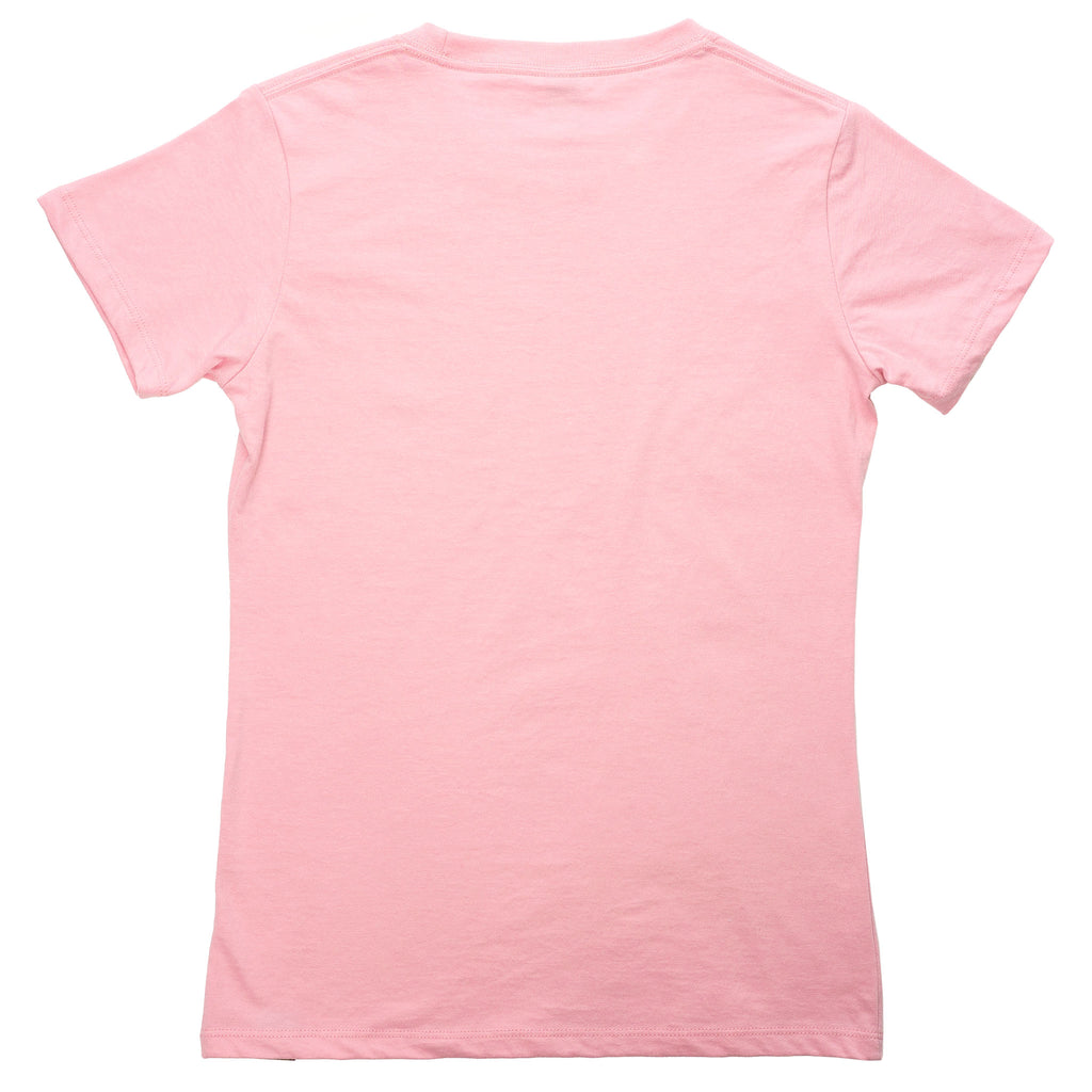 Muskoka Bear Wear – Ladies T-Shirt (Organic Cotton) in Soft Pink