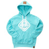 Muskoka Bear Wear – Ladies Vintage Cabin Hoody in Heather Aqua