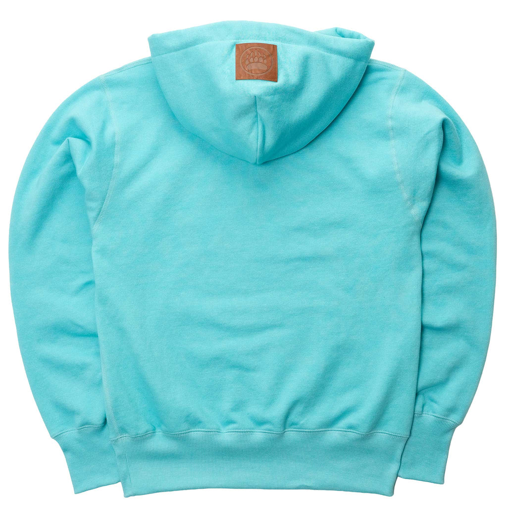 Muskoka Bear Wear – Ladies Vintage Cabin Hoody in Heather Aqua