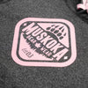 Muskoka Bear Wear – Ladies Vintage Cabin Hoody in Heather Black with Pink