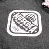 Muskoka Bear Wear – Ladies Vintage Cabin Hoody in Heather Black with Pink