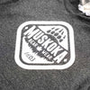 Muskoka Bear Wear – Ladies Vintage Cabin Hoody in Heather Black with White
