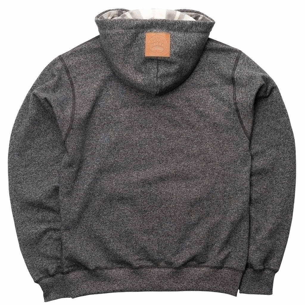 Muskoka Bear Wear – Ladies Vintage Cabin Hoody in Heather Black with White