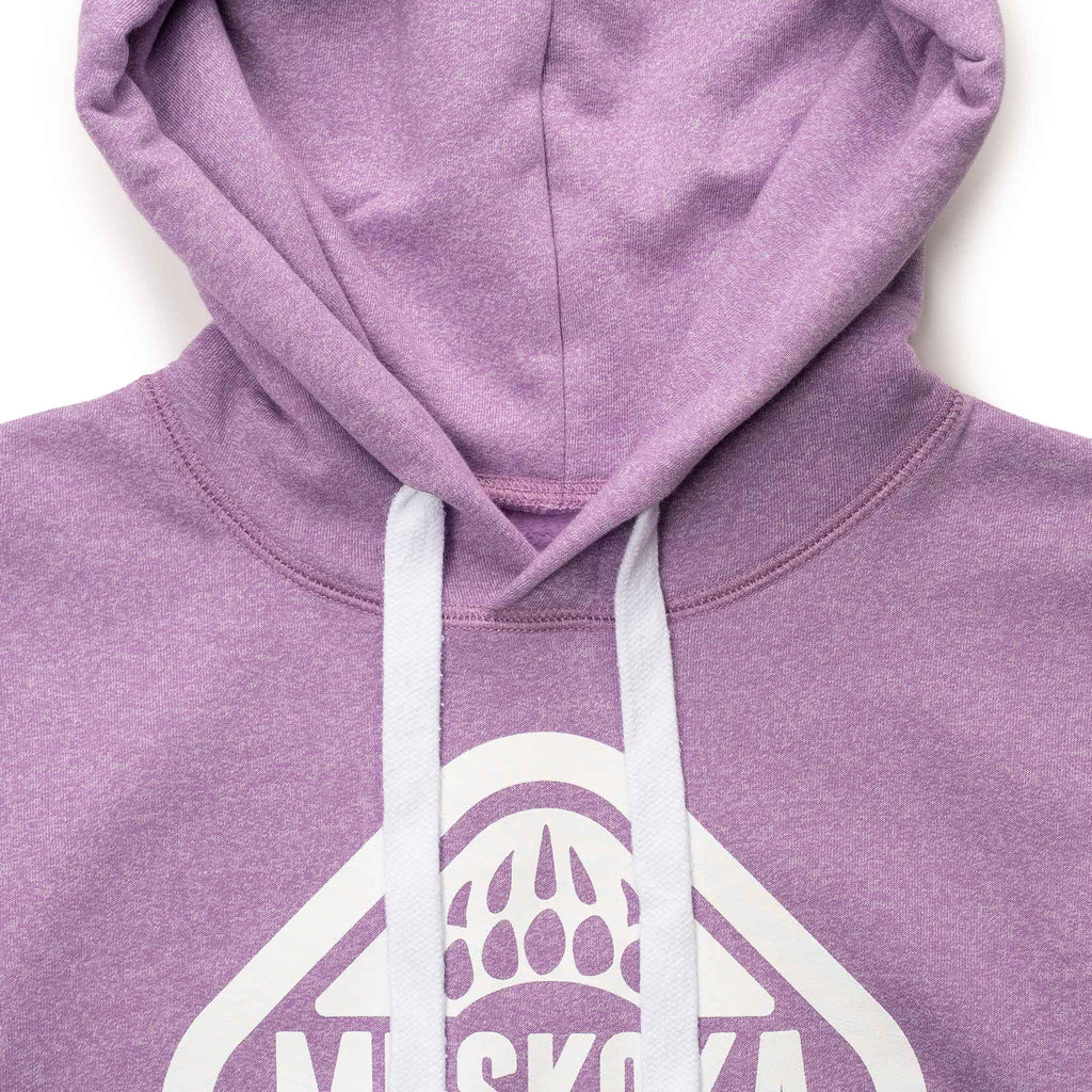 Muskoka Bear Wear – Ladies Vintage Cabin Hoody in Heather Lilac