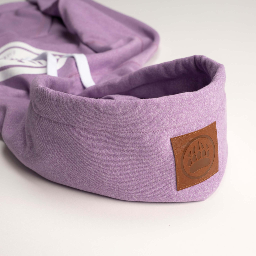 Muskoka Bear Wear – Ladies Vintage Cabin Hoody in Heather Lilac