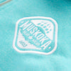 Muskoka Bear Wear – Ladies Vintage Cabin Quarter Zip in Heather Aqua