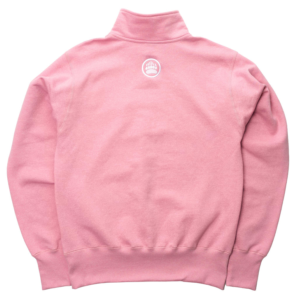 Muskoka Bear Wear – Ladies Vintage Cabin Quarter Zip in Heather Pink