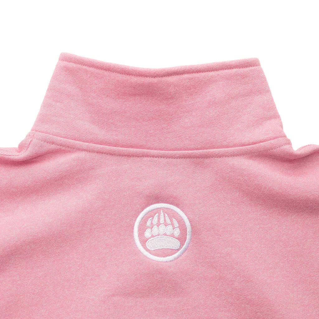 Muskoka Bear Wear – Ladies Vintage Cabin Quarter Zip in Heather Pink