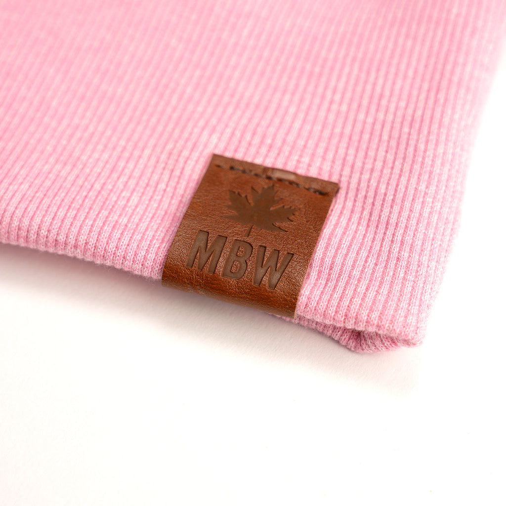 Muskoka Bear Wear – Ladies Vintage Cabin Quarter Zip in Heather Pink