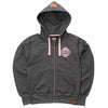 Muskoka Bear Wear – Ladies Vintage Full-Zip Jacket in Heather Black with Pink