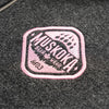 Muskoka Bear Wear – Ladies Vintage Full-Zip Jacket in Heather Black with Pink
