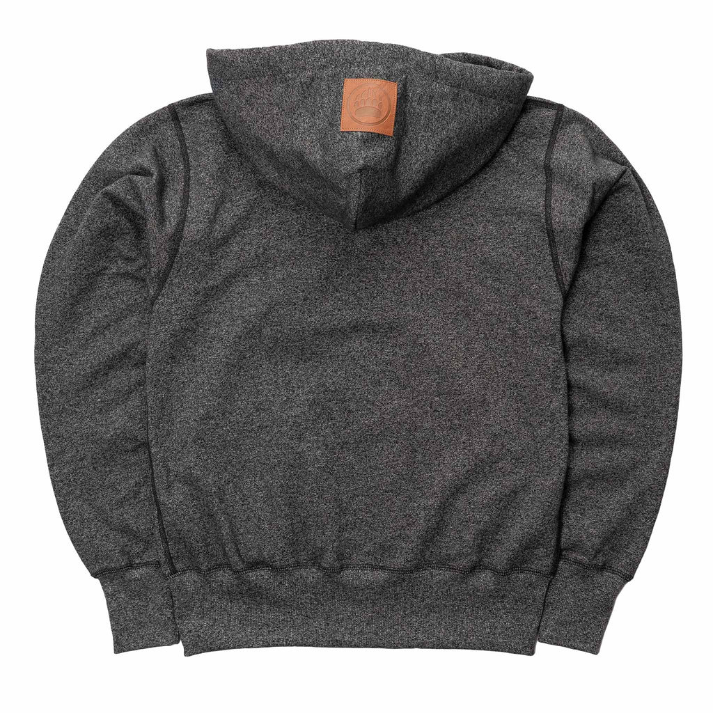 Muskoka Bear Wear – Ladies Vintage Full-Zip Jacket in Heather Black with Pink