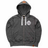 Muskoka Bear Wear – Ladies Vintage Full-Zip Jacket in Heather Black with White