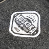 Muskoka Bear Wear – Ladies Vintage Full-Zip Jacket in Heather Black with White