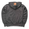 Muskoka Bear Wear – Ladies Vintage Full-Zip Jacket in Heather Black with White