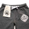 Muskoka Bear Wear – Ladies Vintage Paw Pants in Heather Black with Pink