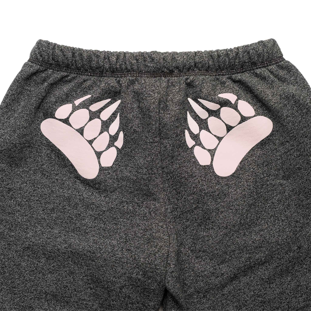 Muskoka Bear Wear – Ladies Vintage Paw Pants in Heather Black with Pink