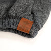Muskoka Bear Wear – Ladies Vintage Paw Pants in Heather Black with Pink