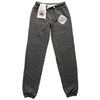 Muskoka Bear Wear – Ladies Vintage Paw Pants in Heather Black with White