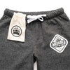 Muskoka Bear Wear – Ladies Vintage Paw Pants in Heather Black with White