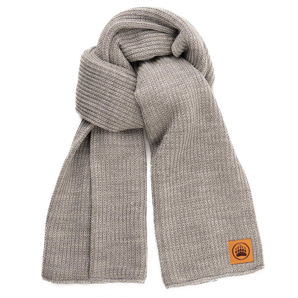 Muskoka Bear Wear - Knit Scarf - Light Grey