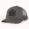 Muskoka Bear Wear – MBW Paw Trucker Hat in Charcoal