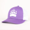 Muskoka Bear Wear – MBW Paw Trucker Hat in Purple