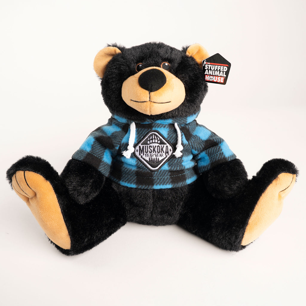 MBW Stuffed Bear with Blue Hoody