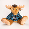 Muskoka Bear Wear – MBW Large Stuffed Moose with Blue Hoody