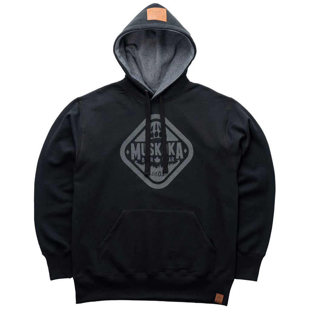 Muskoka Bear Wear – Made in Canada - Men's Camp Hoody in Black