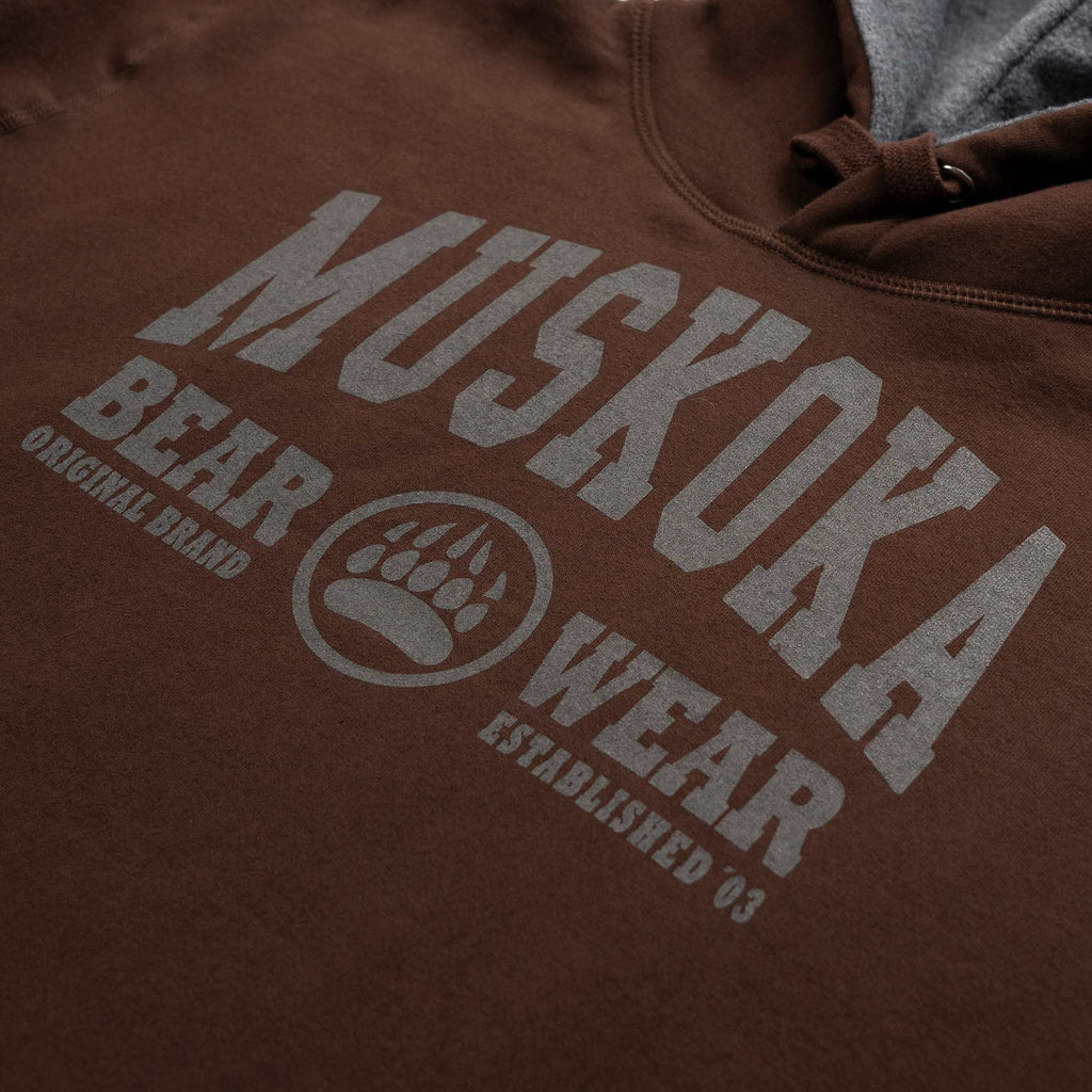 Muskoka Bear Wear – Men's Camp Hoody in Dark Brown