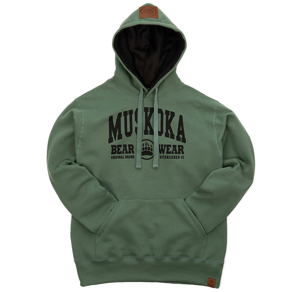 Muskoka Bear Wear – Men's Camp Hoody in Pine