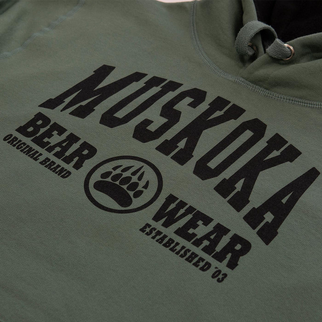 Muskoka Bear Wear – Men's Camp Hoody in Pine