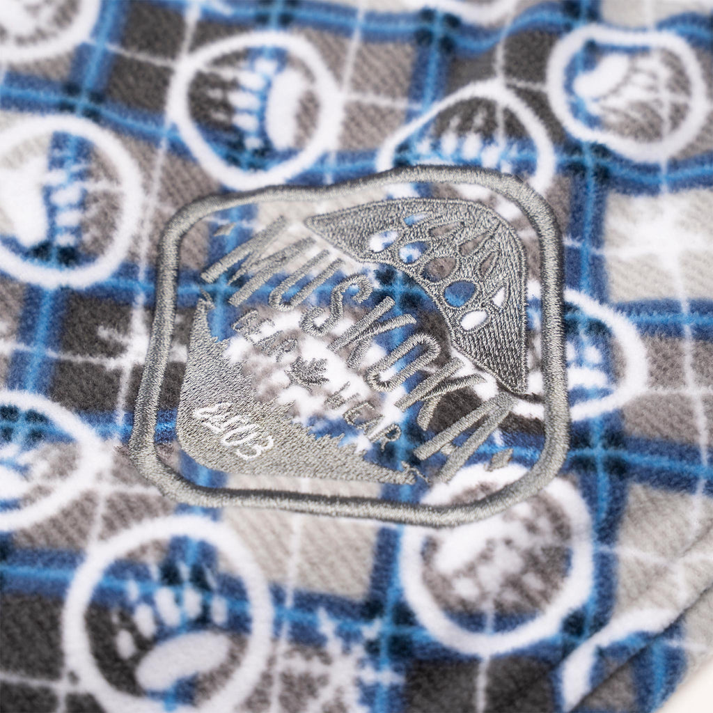 Muskoka Bear Wear – Men's Christmas Cottage Comfy Pants in Royal with Grey