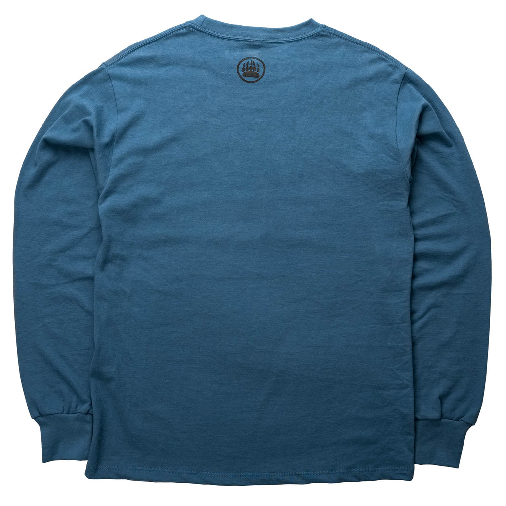 Muskoka Bear Wear – Men's Longsleeve Shirt in Lake Blue