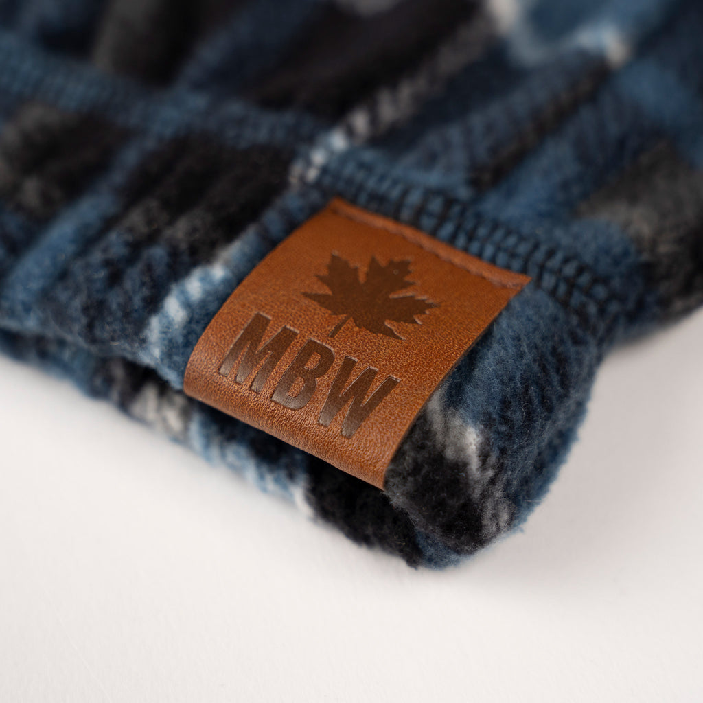 Muskoka Bear Wear – Men's Cottage Comfy Pants in Lake Blue with Black