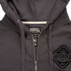 Muskoka Bear Wear – Men's Full Zip Hoody in Dark Charcoal