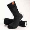 Muskoka Bear Wear – Men's Oxford Socks in Dark Charcoal with Black Band