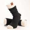 Muskoka Bear Wear – Men's Oxford Socks in Dark Charcoal with Cream Band