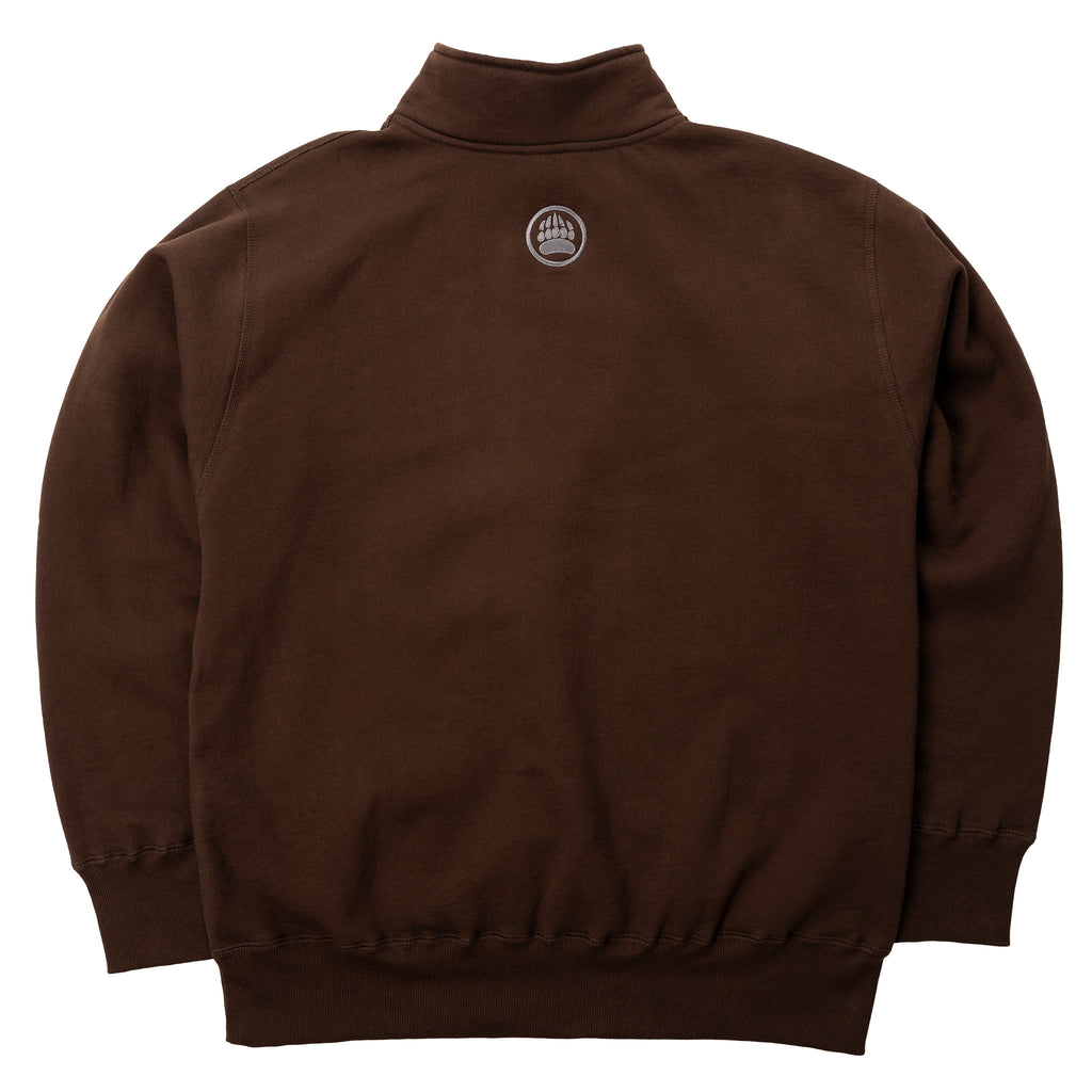 Muskoka Bear Wear – Men's Quarter-Zip in Dark Brown