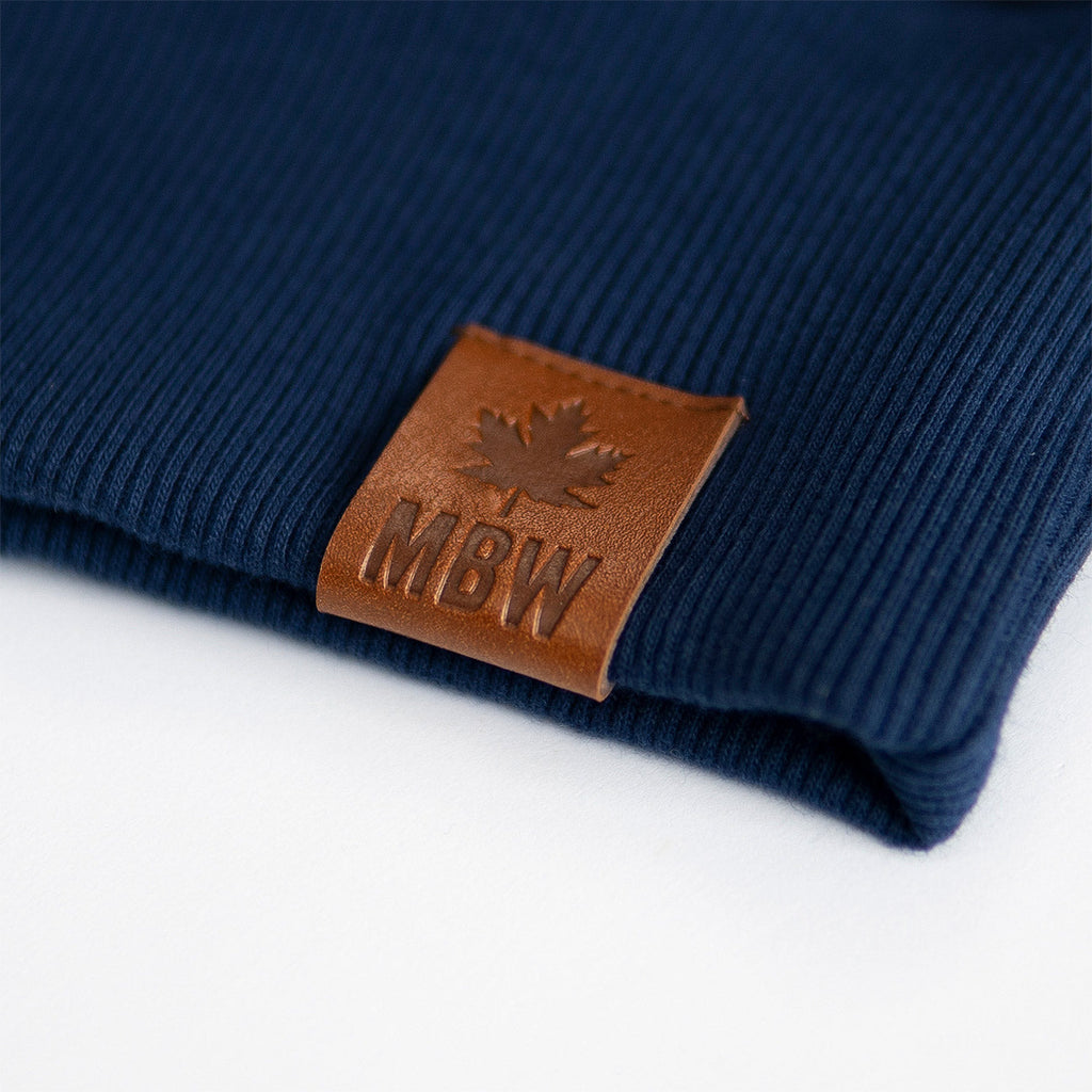 Muskoka Bear Wear – Men's Quarter-Zip in Navy with Charcoal