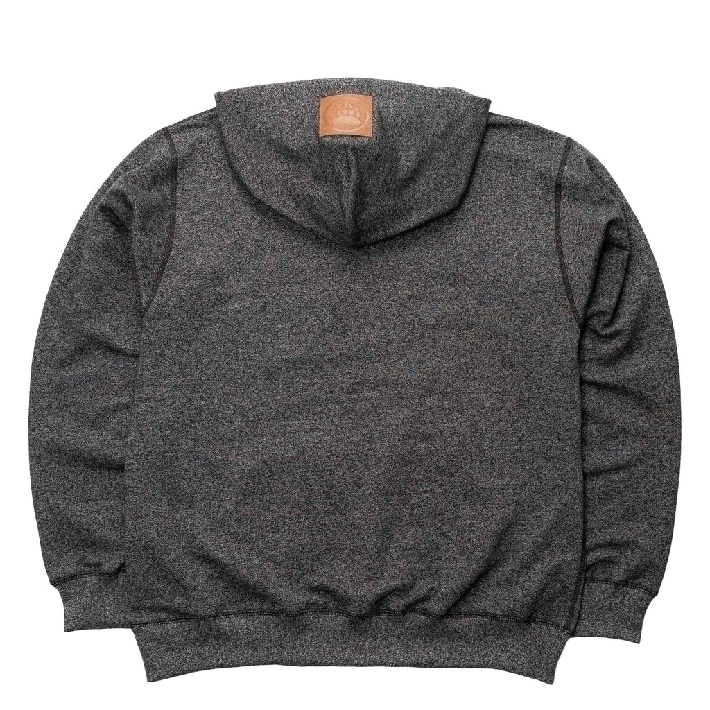 Muskoka Bear Wear – Men's Vintage Camp Hoody in Heather Black with White