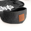 Muskoka Bear Wear – Men's Vintage Camp Hoody in Heather Black with White
