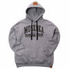 Muskoka Bear Wear – Men's Vintage Camp Hoody in Heather Grey with Black