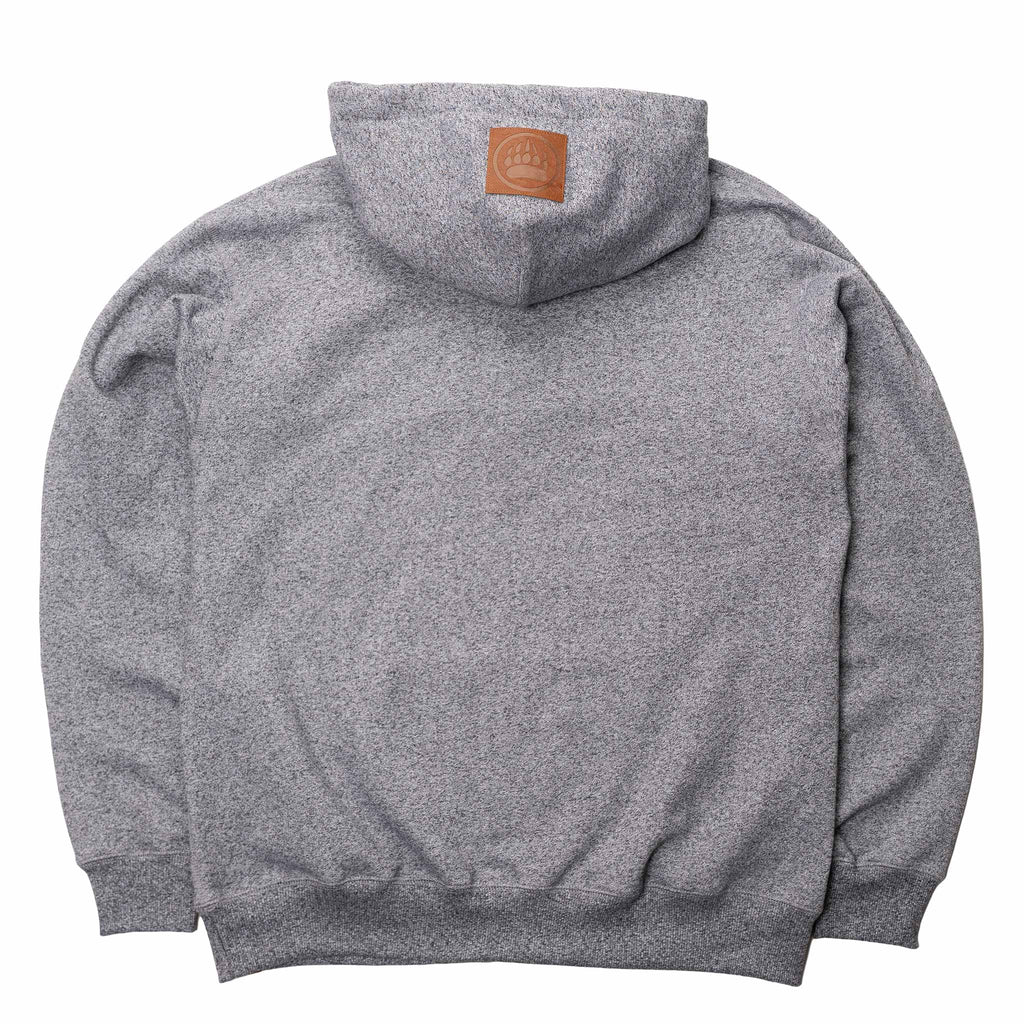 Muskoka Bear Wear – Men's Vintage Camp Hoody in Heather Grey with Black
