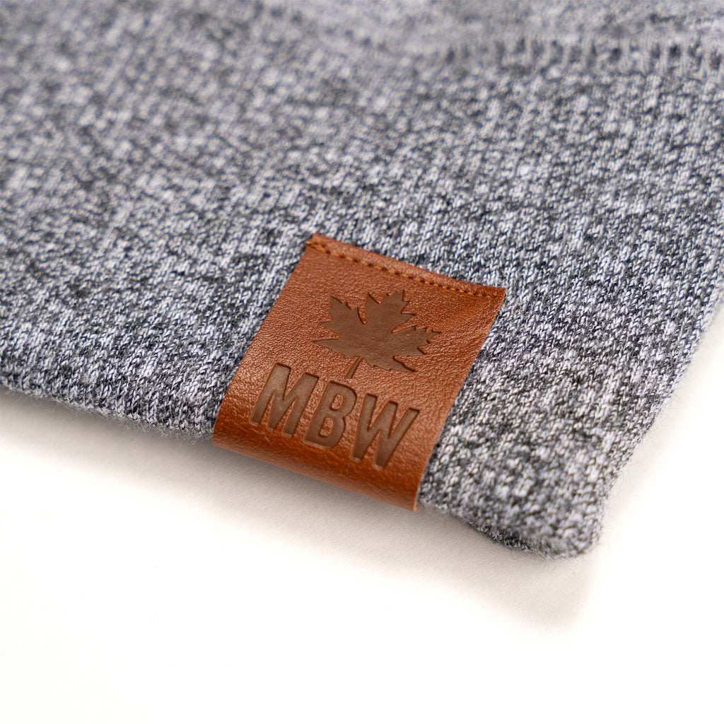 Muskoka Bear Wear – Men's Vintage Camp Hoody in Heather Grey with Black