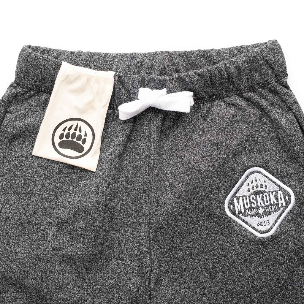 Muskoka Bear Wear – Men's Vintage Cabin Pants in Heather Black with White