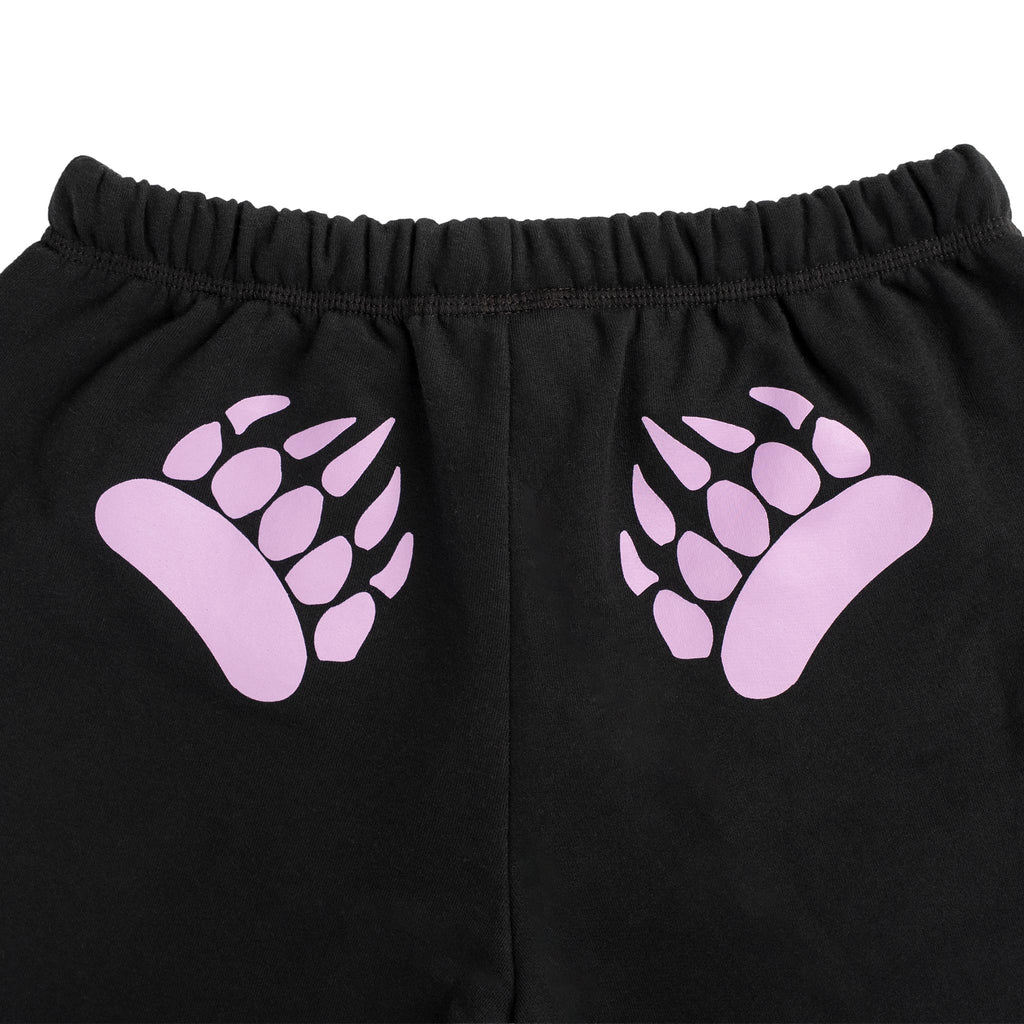 Muskoka Bear Wear – Original Paw Pants in Black with Lilac